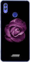Honor Note 10 Hoesje Transparant TPU Case - Purple Rose #ffffff