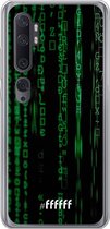 Xiaomi Mi Note 10 Hoesje Transparant TPU Case - Hacking The Matrix #ffffff