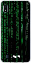 Samsung Galaxy A10 Hoesje Transparant TPU Case - Hacking The Matrix #ffffff