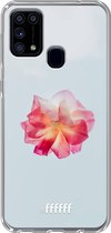 Samsung Galaxy M31 Hoesje Transparant TPU Case - Rouge Floweret #ffffff