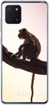 Samsung Galaxy Note 10 Lite Hoesje Transparant TPU Case - Macaque #ffffff