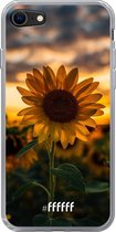 6F hoesje - geschikt voor iPhone 8 - Transparant TPU Case - Sunset Sunflower #ffffff