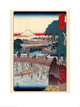 Hiroshige Ichkoku Bridge in the Eastern Capital Art Print 60x80cm | Poster