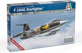 1:72 Italeri 1296 F-104 G Starfighter “Recce” Plastic Modelbouwpakket