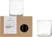 Original Home Glazen Small - Drinkglazen Transparant - 14 x 7 x 8 cm
