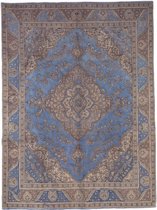 vintage vloerkleed - tapijten woonkamer -Refurbished Lachak Toranj 20-30 jaar oud - 380x287