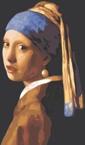 Best Pause Meisje met de Parel van Johannes Vermeer - Schilderen op nummer - 40x50 cm - DIY Hobby Pakket, Sinterklaas Speelgoed Kerst Cadeau