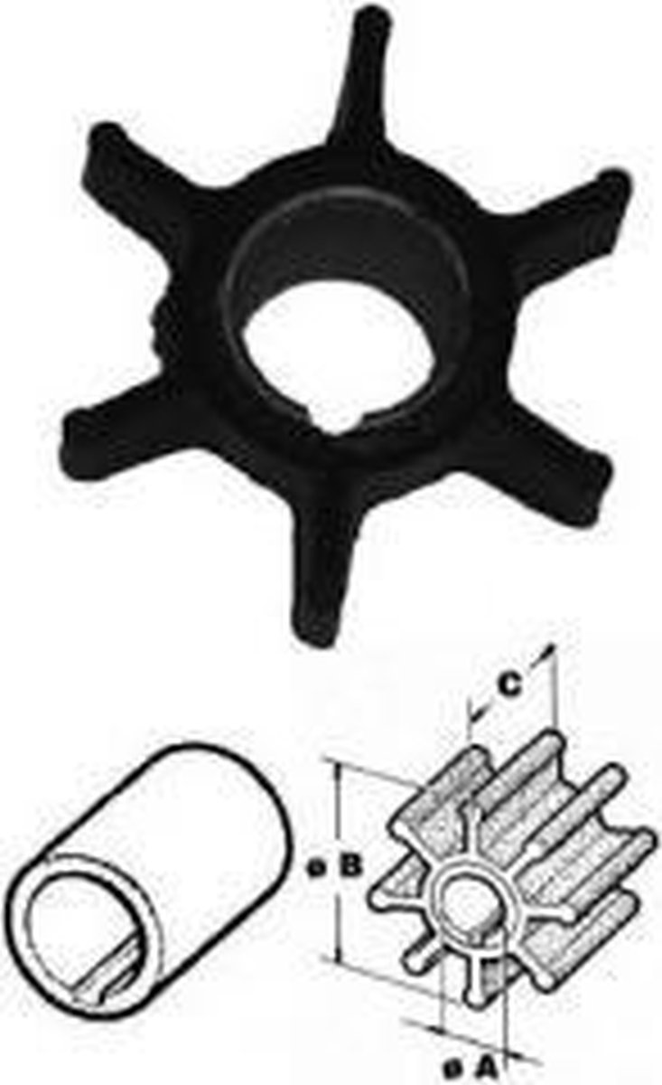 Nr.3 - 386084 Impeller Johnson Evinrude