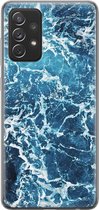 Samsung Galaxy A72 hoesje siliconen - Oceaan - Soft Case Telefoonhoesje - Natuur - Blauw