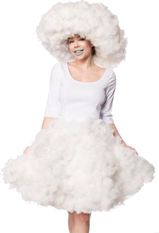 Mask Paradise - Cloud Girl Kostuum - M - Wit