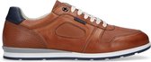 Van Lier - Heren - Cognac leren sneakers - Maat 43