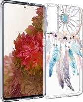 iMoshion Hoesje Geschikt voor Samsung Galaxy S21 Hoesje Siliconen - iMoshion Design hoesje - Transparant / Meerkleurig / Dreamcatcher