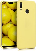 kwmobile telefoonhoesje voor Huawei Y9 (2019) - Hoesje voor smartphone - Back cover in mat geel