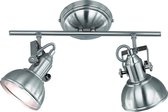Trio Lighting Tommy 2 - Plafond spot - 2 lichts - L 365 mm - staal