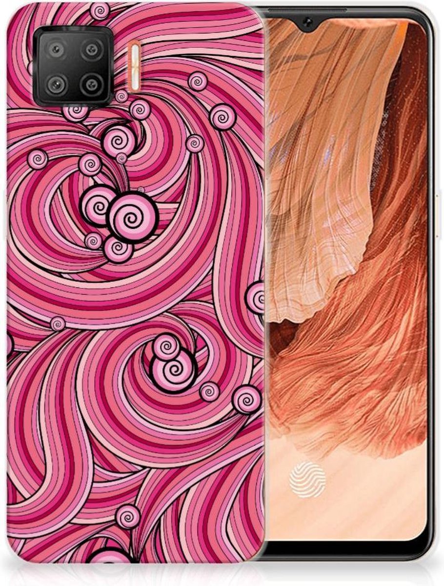 OPPO A73 4G Hoesje maken Swirl Pink