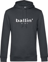 Heren Hoodies met Ballin Est. 2013 Basic Hoodie Print - Grijs - Maat S