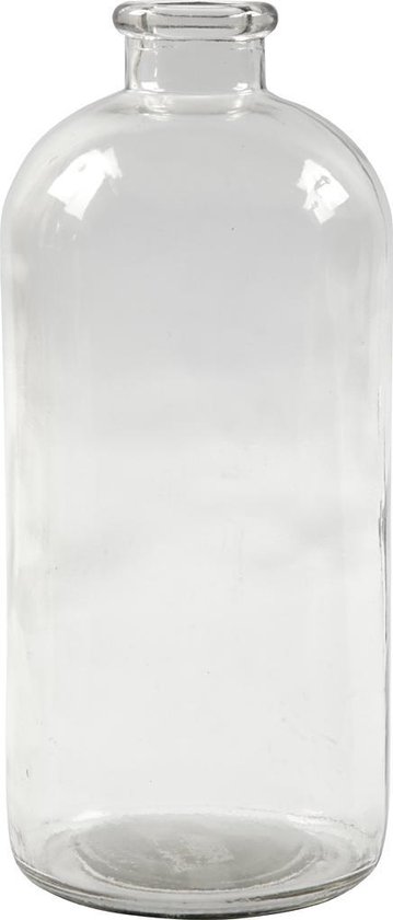 Apothekersfles, H: 24,5 cm, d 10,5 cm, gatgrootte 2,6 cm, 6 stuk/ 1 karton