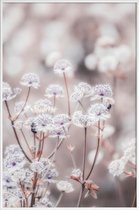 JUNIQE - Poster in kunststof lijst Wild Flower Pastel 04 -60x90 /Ivoor