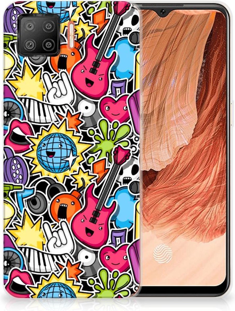 OPPO A73 4G Silicone Back Cover Punk Rock