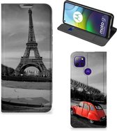 Hoesje Motorola Moto G9 Power Wallet Case Eiffeltoren Parijs