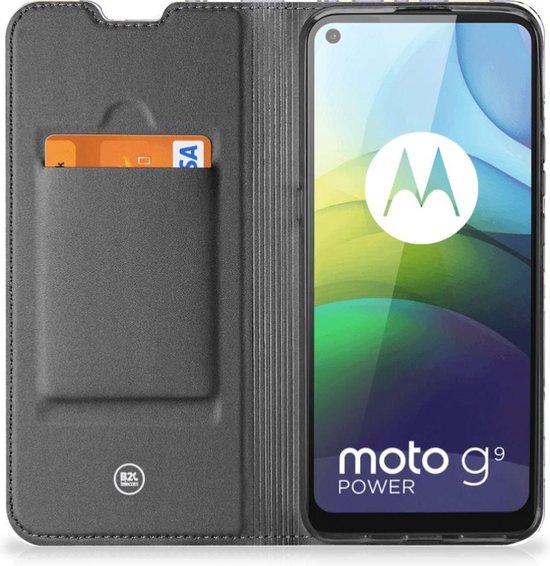 Coque Smartphone Motorola Moto G9 Power Bookcase Mobile Bloem Violette