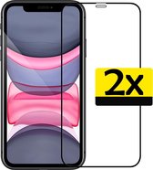 Protecteur d'écran iPhone 11 - Protecteur d'écran iPhone 11 Protect Glas 3D Zwart - Protecteur d'écran iPhone 11 Glas 3D Zwart Extra Strong - 2 Pièces