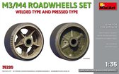 1:35 MiniArt 35220 Roadwheels set, Welded type and Pressed type Plastic kit