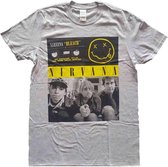Nirvana Heren Tshirt -L- Bleach Cassettes Grijs