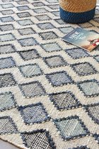 The Rug Republic Handgemaakt Beige/Grijs/Blauw OVRIA Tapijt