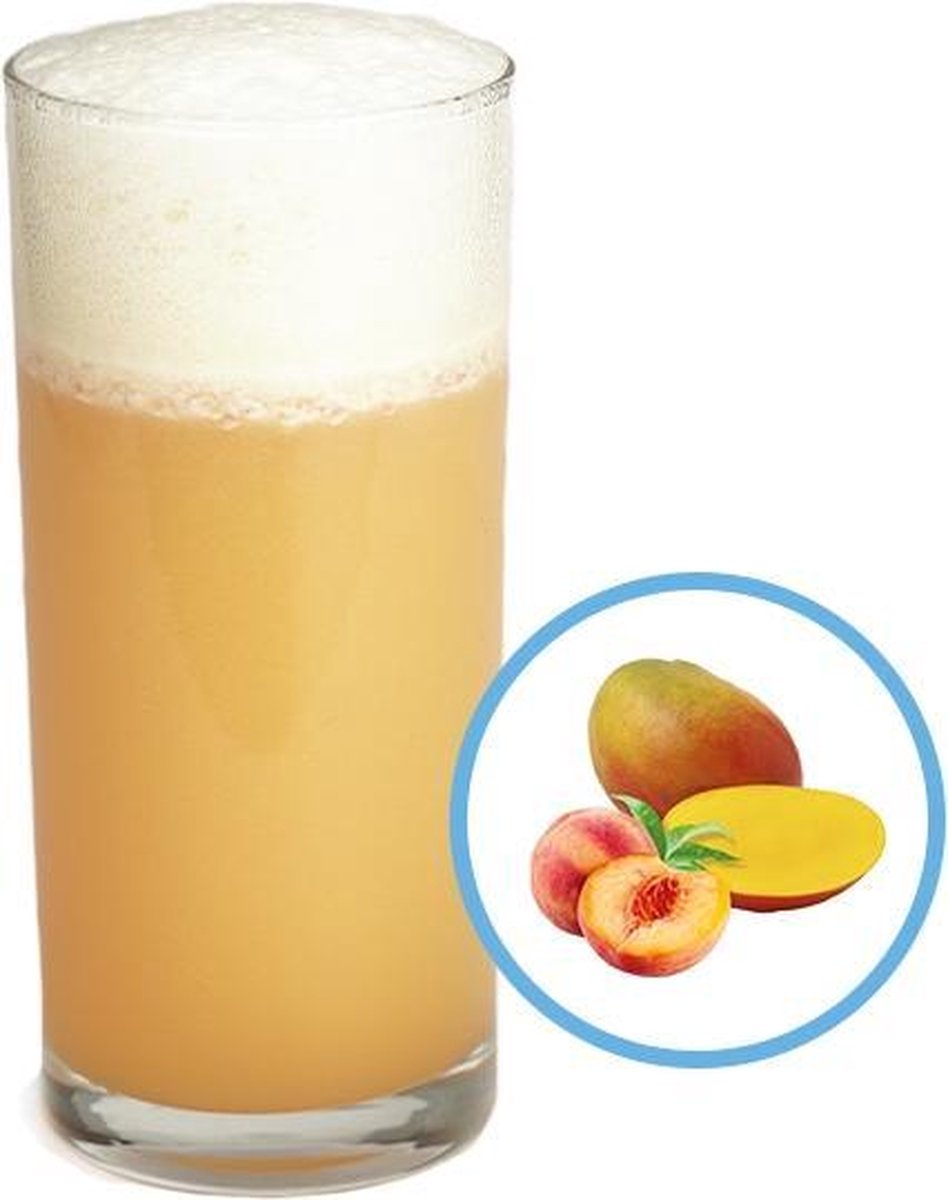 Goedkoopste Protiplan | Drank Perzik Mangosmaak | 7 x 23 gram | Snel afvallen zonder hongergevoel!