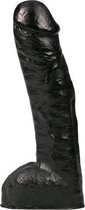 Bundle - All Black - Realistische Dildo 29 cm - Zwart met glijmiddel