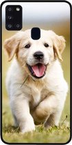 ADEL Siliconen Back Cover Softcase Hoesje Geschikt voor Samsung Galaxy A21s - Labrador Retriever Hond