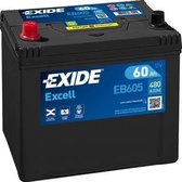 Exide Technologies EB605  Excell 12V 60Ah Zuur 3661024034425