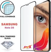 EmpX.nl Samsung Note 20 Tempered Glass Zwart Full Cover PlusBeschermings Glas | Screenprotector | Beschermglas | Glazen bescherming voor Samsung Note 20 Tempered Glass Zwart Full Cover Plus