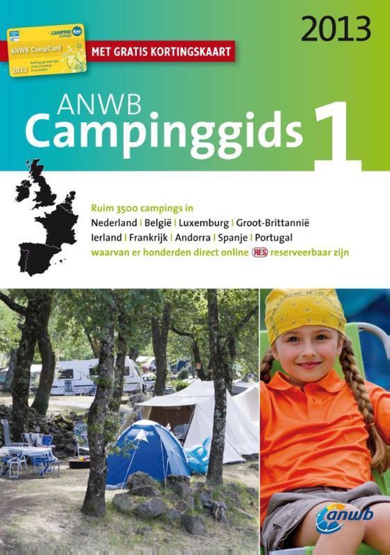 Cover van het boek 'ANWB campinggids 1 2013  / 2013 + CD + kortingskaart'