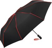 AOC ruime Mini paraplu - Seam - zwart/rood