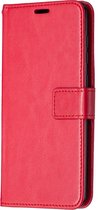 Samsung Galaxy A31 Hoesje - Mobigear - Wallet Serie - Kunstlederen Bookcase - Rood - Hoesje Geschikt Voor Samsung Galaxy A31