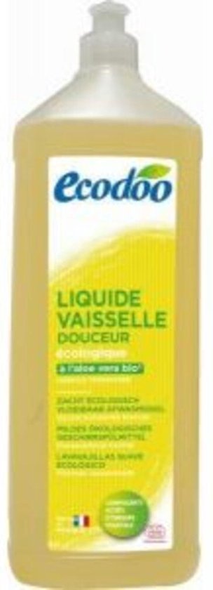 Ecodoo ecologische zachte afwasmiddel citroen geur, geconcentreerde formule.