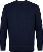 Petrol Industries - Heren Sweater met print - Blauw - Maat XXL