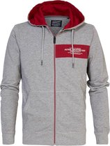 Petrol Industries - Hoodie met rits en logoprint Heren - Maat L