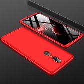 GKK Three Stage Splicing Full Coverage PC Case voor OPPO A9 (rood)