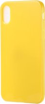 Candy Color TPU Case voor iPhone X / XS (geel)
