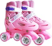 Banwei kinderen dubbele rij vierwielige rolschaatsen schaatsen schoenen, maat: S (blauw)