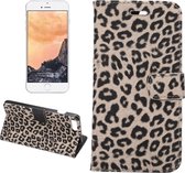 Voor iPhone 8 Plus & 7 Plus Leopard Texture Horizontaal Flip Leather Case met houder & kaartsleuven & portemonnee (geel)