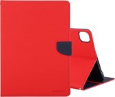 Voor iPad Pro 11 2020 GOOSPERY FANCY DIARY Cross Texture lederen tas met houder & kaartsleuven & portemonnee (rood)