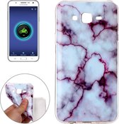 Voor Galaxy J7 / J700 Purple Marbling Pattern Soft TPU Protective Back Cover Case