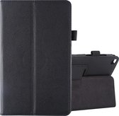 Litchi Texture horizontale flip lederen tas met houder voor Galaxy Tab A8.0 T290 (zwart)
