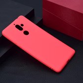 Voor Nokia 7.1 Plus Candy Color TPU Case (rood)