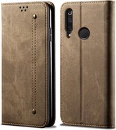 Voor Huawei Honor 10i / 20i / 20 Lite Denim Textuur Casual Stijl Horizontaal Flip Leren Case met houder & kaartsleuven & portemonnee (kaki)
