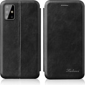 Voor Galaxy S20 Plus TPU + PU GeÃ¯ntegreerde spanning magnetische kaarthouder Retro lederen tas (zwart)